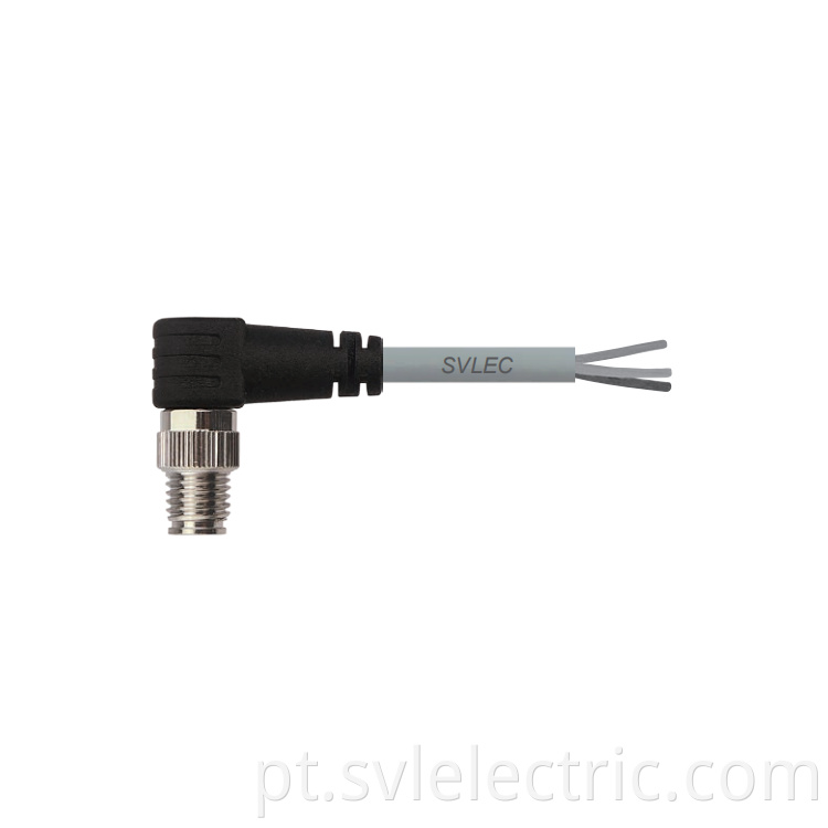 M8 3 Pin Angle Connector With Cable